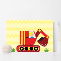 Placa Decorativa MDF Infantil Tratorzinho 30x40 Placa Decorativa MDF Infantil Tratorzinho 30x40