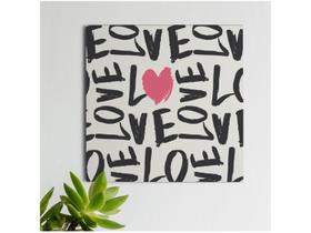 Placa Decorativa MDF Love 20x20cm Design Up Living