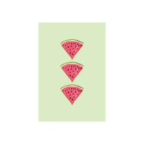 Placa Decorativa MDF Melancia Trio 20x30cm