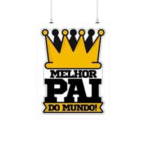 Placa Decorativa MDF Melhor Pai Do Mundo 20X30Cm Placa Decorativa MDF Melhor Pai Do Mundo 20X30Cm