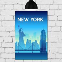 Placa Decorativa MDF New York 20x30cm