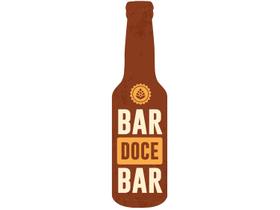 Placa Decorativa MDF Open Bar 7,5x28,5cm