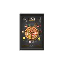 Placa Decorativa MDF Pizza 30x40cm