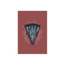 Placa Decorativa MDF Pizza Frase Mordida Inglês 30x40cm Placa Decorativa MDF Pizza Frase Mordida Inglês 30x40cm