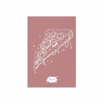 Placa Decorativa MDF Pizza Rosa 30x40cm