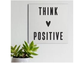 Placa Decorativa MDF Positive 20x20cm - Design Up Living