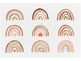 Placa Decorativa MDF Rainbows 20x29cm