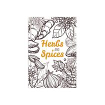 Placa Decorativa MDF Tempero Frase Herbs and Spices 20x30cm