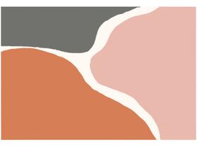 Placa Decorativa MDF Terracota Cores 20x29cm