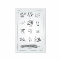 Placa Decorativa MDF Tipos de Massas Italianas 30x40cm