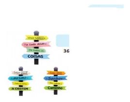 Placa Decorativa Mensageiras Em Retro Setas Mdf