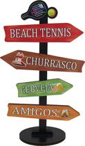 Placa Decorativa Mesa Seta Beach Tennis Mdf