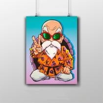 Placa Decorativa Mestre Kame Dragon Ball