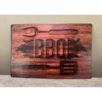 Placa decorativa metal 22x30cm "bbq" Placa decorativa metal 22x30cm "bbq"