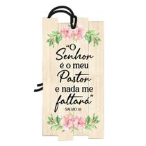 Placa Decorativa Mini 7x14 Tag Decorativa Bíblia Salmo 23 - TG007