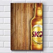 Placa Decorativa - Modelo P220 - Skol 30X20Cm Em Mdf Placa Decorativa - Modelo P220 - Skol 30X20Cm Em Mdf