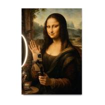 Placa Decorativa Mona Lisa Influencer 40x60cm Placa Decorativa Mona Lisa Influencer 40x60cm