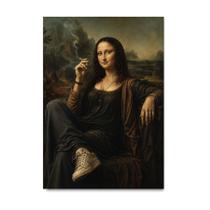 Placa Decorativa Mona Lisa no Rebelde 30x42cm Placa Decorativa Mona Lisa no Rebelde 30x42cm
