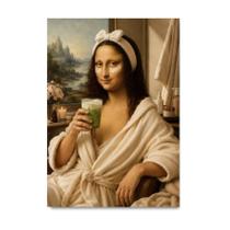 Placa Decorativa Mona Lisa Self Care 40x60cm Placa Decorativa Mona Lisa Self Care 40x60cm