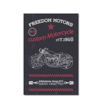 Placa Decorativa Moto Vintage Freedom Motors