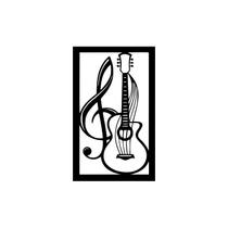 Placa Decorativa Música Clave De Sol Quadro Violão Musica - IMPERATRIX