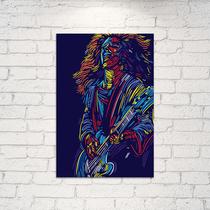 Placa Decorativa Música Guitarrista 03 30x40cm