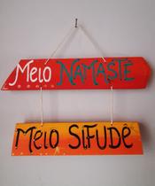 Placa Decorativa Namaste PVA