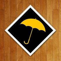 Placa Decorativa Nerd - Guarda Chuva Amarelo - Himym (27X35)