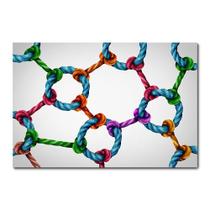 Placa Decorativa - Nó - Cordas - 1281plmk