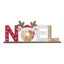 Placa Decorativa Noel Com Rena de Natal - 1 unidade - Cromus - Rizzo