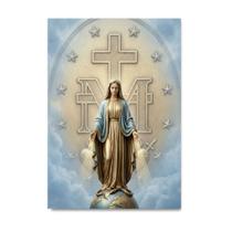 Placa Decorativa Nossa Senhora da Medalha Milagrosa 30x42cm Placa Decorativa Nossa Senhora da Medalha Milagrosa 30x42cm