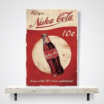 Placa Decorativa Nuka Cola Fallout - Papel de Parede Digital