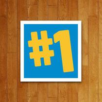Placa Decorativa - Número 1 Placa Decorativa - Número 1