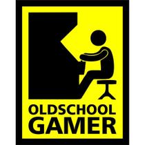Placa Decorativa Old School Gamer - Legião Nerd