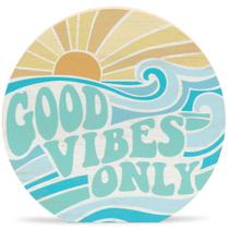 Placa decorativa Open Road Brands Good Vibes 14x14x3 cm Placa decorativa Open Road Brands Good Vibes 14x14x3 cm