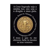 Placa Decorativa Oração de São Bento Poderosa 50x70cm Placa Decorativa Oração de São Bento Poderosa 50x70cm
