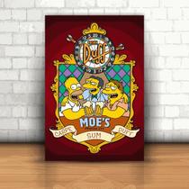 Placa decorativa - Os Simpsons - Bar do moe (28x20) cm Placa decorativa - Os Simpsons - Bar do moe (28x20) cm