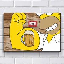 Placa decorativa - Os Simpsons cerveja (30x20) cm Placa decorativa - Os Simpsons cerveja (30x20) cm