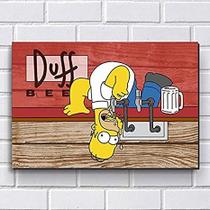 Placa decorativa - Os Simpsons - Duff (30x20) cm Placa decorativa - Os Simpsons - Duff (30x20) cm