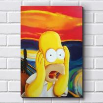Placa decorativa - Os Simpsons / Homer (O Grito) 30x20 cm Placa decorativa - Os Simpsons / Homer (O Grito) 30x20 cm