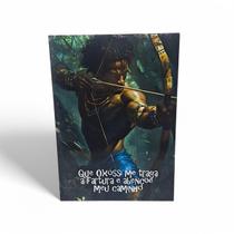 Placa Decorativa Oxóssi é Meu Caminho Mdf DuplaFace 27 cm