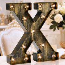 Placa decorativa OYCBUZO X Letter Vintage LED 23cm Placa decorativa OYCBUZO X Letter Vintage LED 23cm