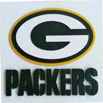 Placa Decorativa Packers Em Alto Relevo 59cm