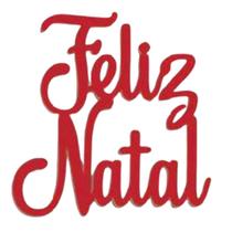 Placa Decorativa Painel Feliz Natal Mdf Vermelho Parede