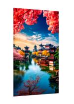 Placa decorativa - paisagem oriental lago Placa decorativa - paisagem oriental lago