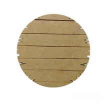 Placa Decorativa - Pallet - Redonda - 30cm X 30cm - 6mm