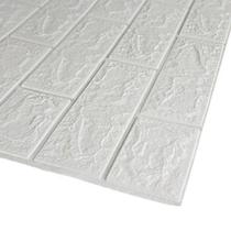 Placa Decorativa Papel de Parede Texturizado Branco Placa Decorativa Papel de Parede Texturizado Branco