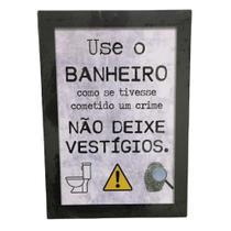 Placa Decorativa para Banheiro de parede porta de banheiro