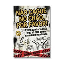 Placa Decorativa Para Bares Banheiro Frase Engraçada 30x42cm