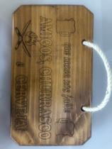 Placa decorativa para churrasqueira amigos churrasco e cerveja